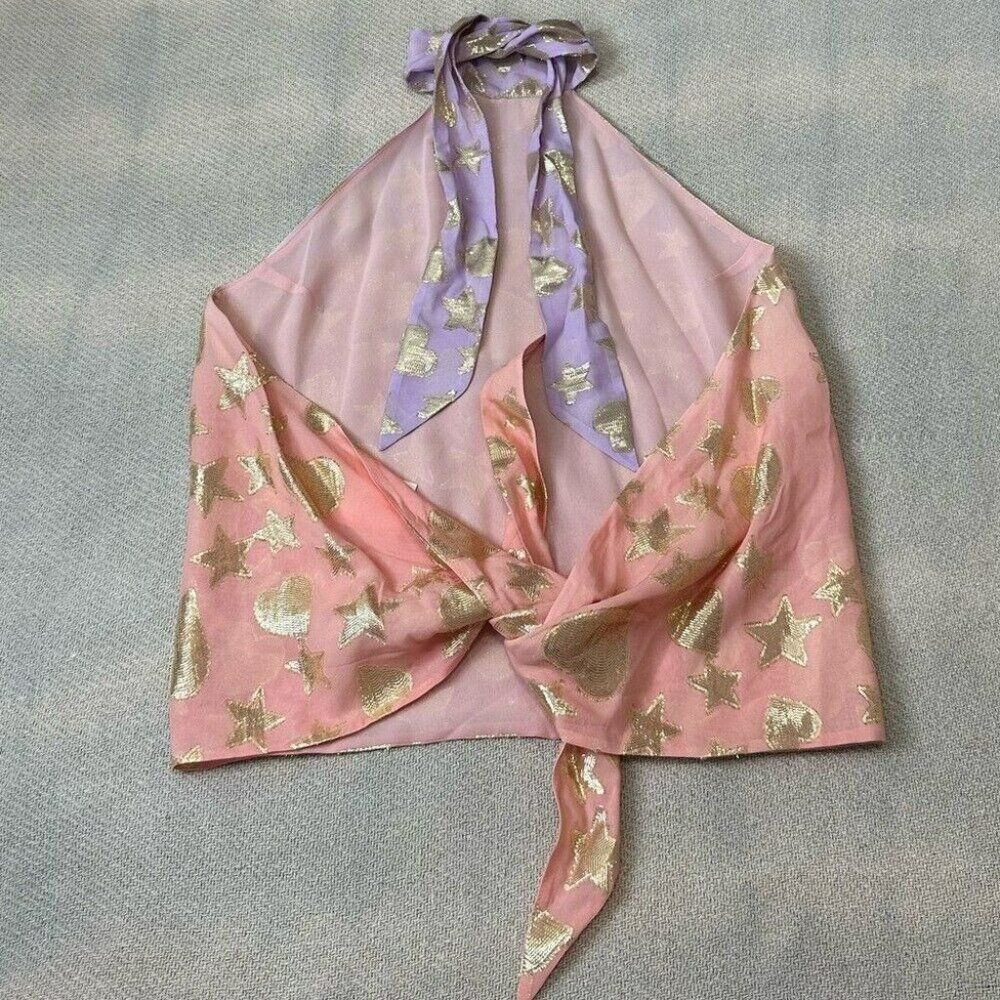 LoveShackFancy Boca Handkerchief Top M Medium Sun… - image 14